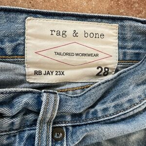 rag & bone light blue denim RB JAY 23X jeans